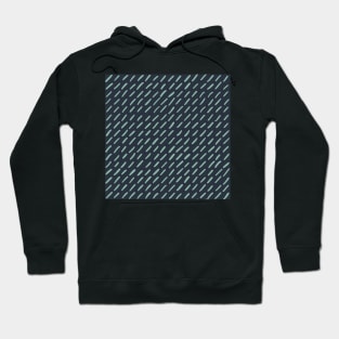 Lines and Lines and obliques, Organic strokes in linear formation, minimalist , navy blue and teal blue Hoodie